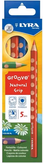 Lyra Groove Graphite Pencil 5 Piece Set in Multi Colour
