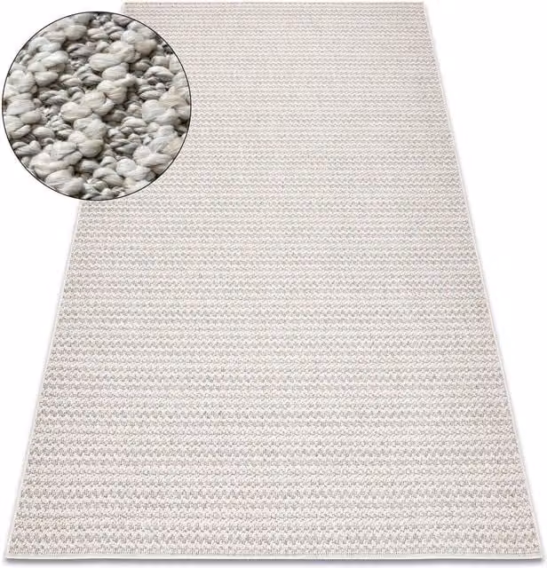 RugsX Origi Geometric Grey Rectangular Flat Weave Rug, W: 120 cm, D: 170 cm – 1