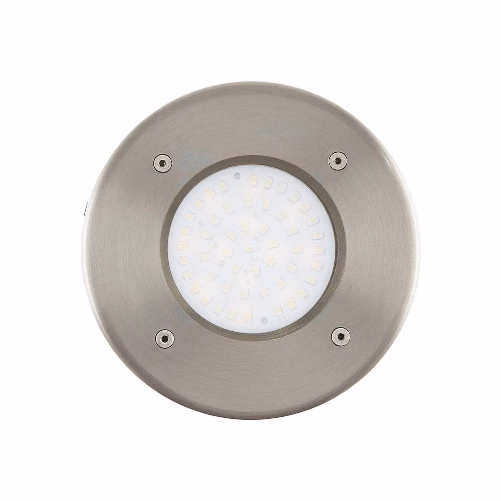 Eglo Lamedo Stainless Steel Integrated LED Outdoor Recessed Ground Light in Silver, Diameter: 10 cm – 2