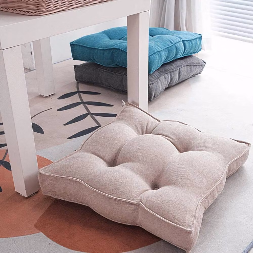 Kelvenix Light Tie On Pillow Seat Pad in Light Pink, W: 100 cm x L: 190 cm, 10 cm Thick – 2