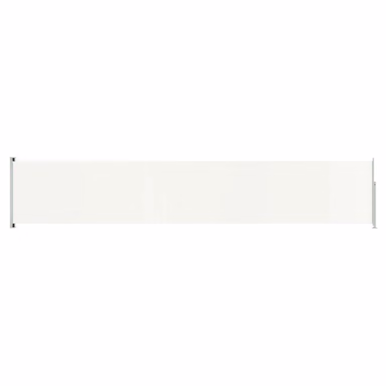 Berkfield Home Patio Retractable Side Awning in Beige, W/D/H: 117 x 600 cm