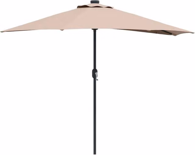 Berkfield Home Garden Parasol in Beige Polyester and Aluminium – 1