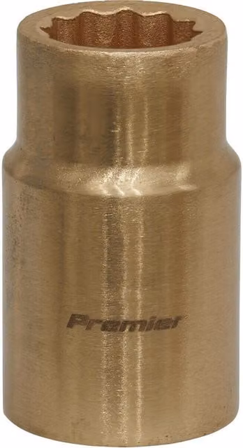 Loops 14mm Non-Sparking WallDrive Socket with 1/2 inch Square Drive in Gold Beryllium Copper
