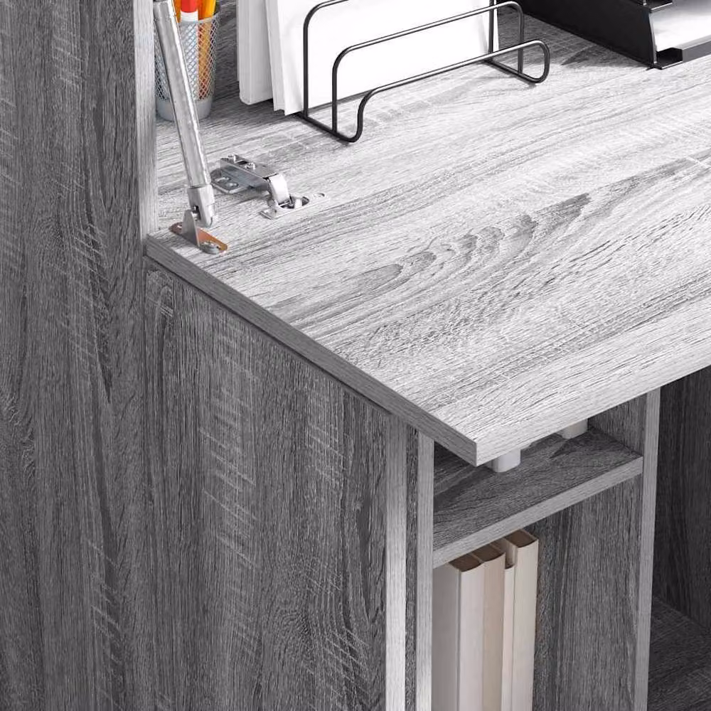 Berkfield Home Grey Sonoma Writing Desk in Engineered Wood – 3