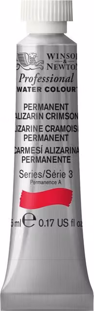 Winsor and Newton Professional Watercolour Paint, Permanent Alizarin Crimson, 5ml