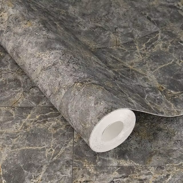 Rasch Luxora Self-Adhesive Plain Grey Matt Wallpaper Roll