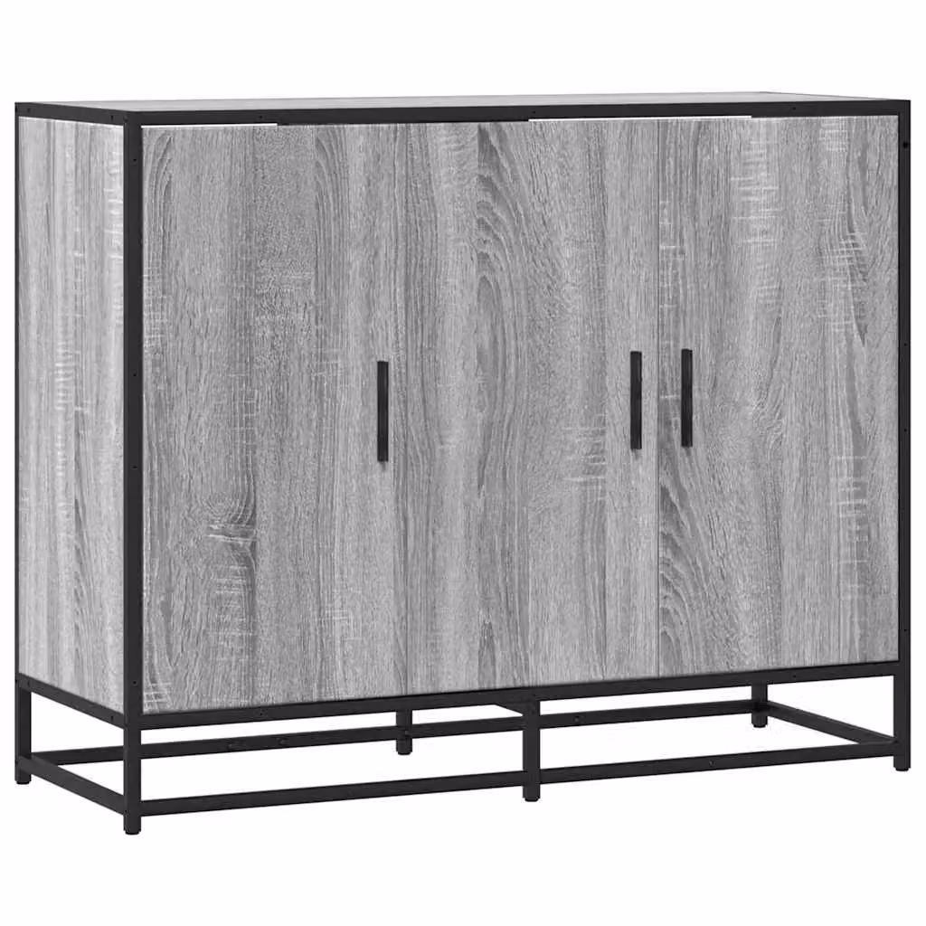 Berkfield Home Grey Sonoma Sideboard, W/D/H: 94 x 35 x 76 cm – 1