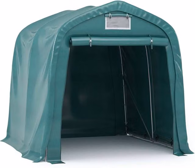 Berkfield Home Curved PVC Garage Tent in Green