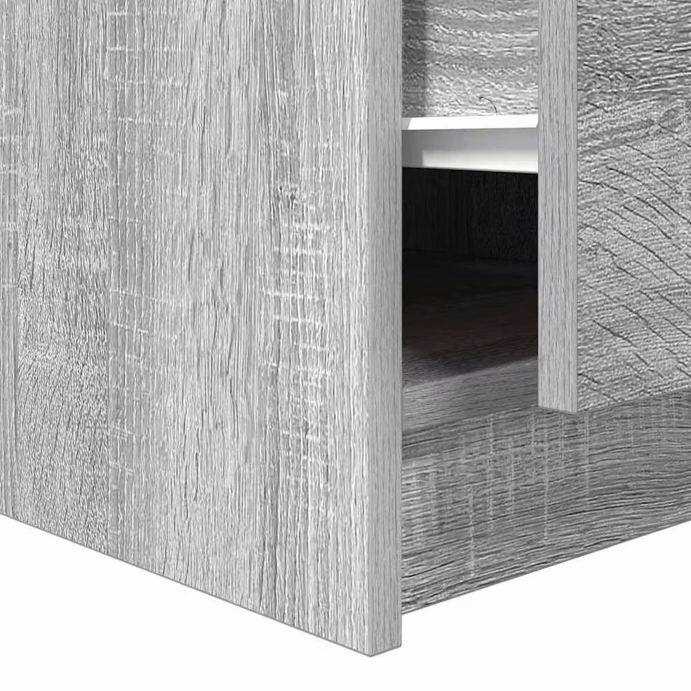 Berkfield Home Decorative Coffee Table with Drawers, Grey Sonoma, W: 100 cm, D: 100 cm, H: 40 cm – 3