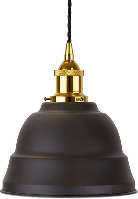SE Home Lincoln Pendant Light in Matt Black and Gold/Brass