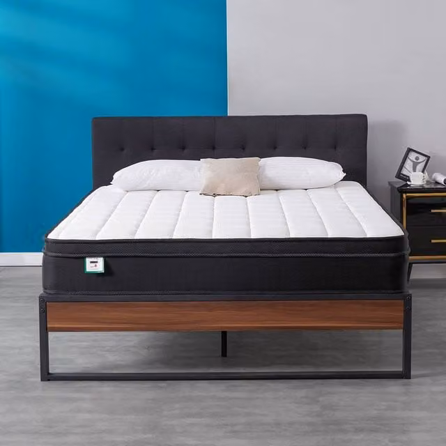 Rolipo Orthopaedic Hybrid Memory Foam Mattress in White, W/D/H: 90 x 190 x 24 cm – 1