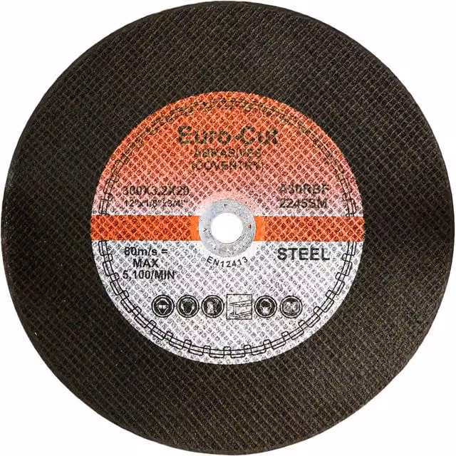 Pegdev Professional Metal Cutting Discs for Stihl Saws, 300mm, Black, Pack of 25 – 1
