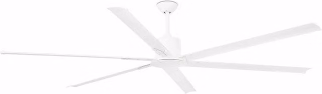 Faro Andros White 6 Blade Ceiling Fan with DC Motor and Remote Control