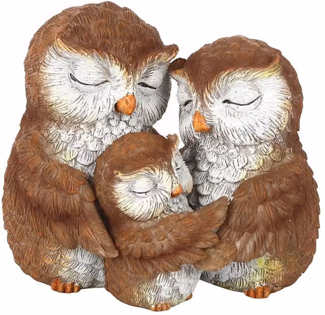 Kingsbury Gifts Brown Family Owl Tabletop Ornament