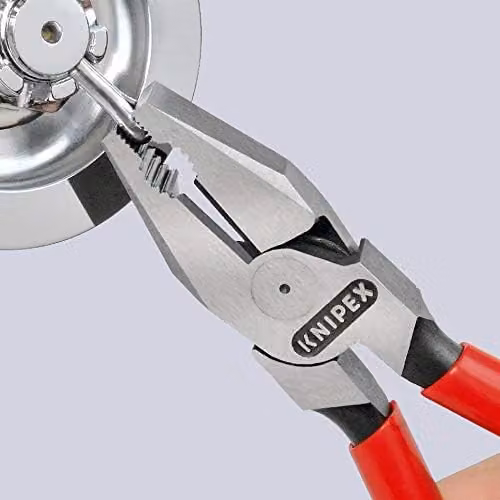 Knipex Red High Leverage Combination Pliers with Plastic Grip, 180 mm – 2
