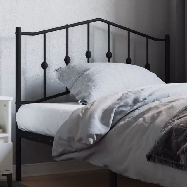Berkfield Home Metal Headboard in Black, Width: 107 cm – 1