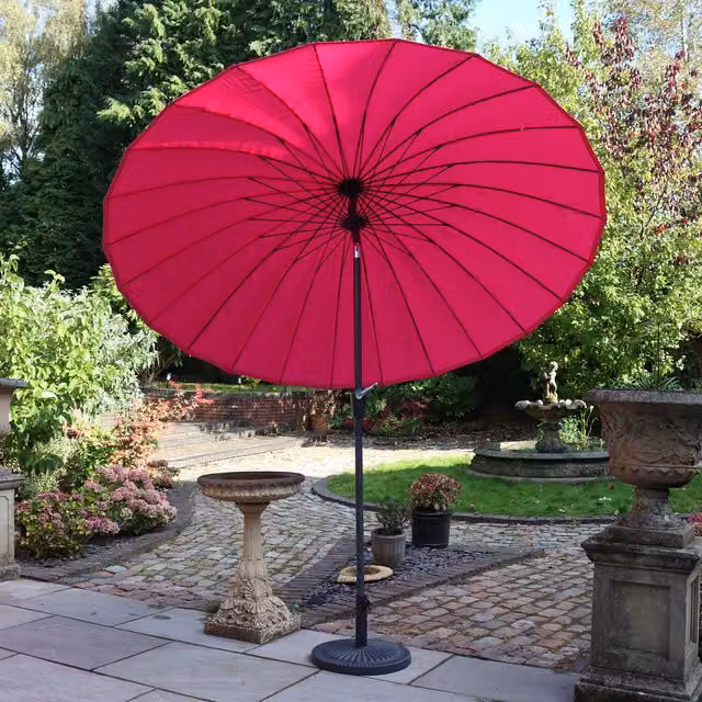 Royalcraft Shanghai Crank and Tilt Parasol in Pink