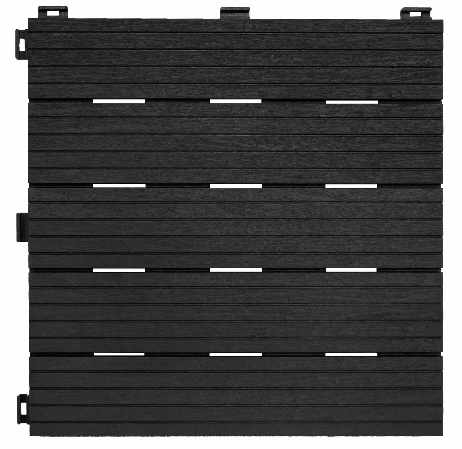 Nicoman Cosmo Interlocking Garden Decking Tiles in Grey, 10 Pack, W/D: 30 x 30 cm – 7