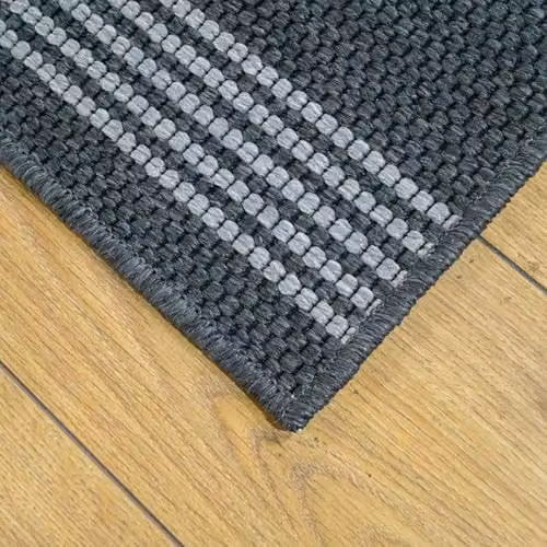runrug Loop Pile Hallway Runner Rug in Grey, W/D/H: 66 x 270 x 0.5 cm – 4