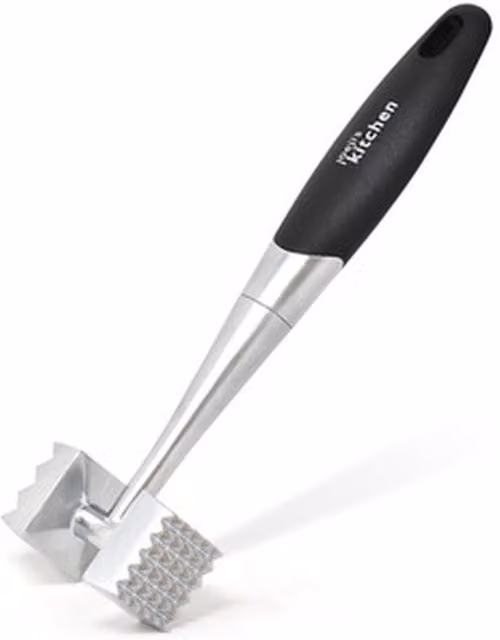 Joeji's Kitchen Double Sided Zinc Alloy Meat Tenderiser Hammer in Silver – 1