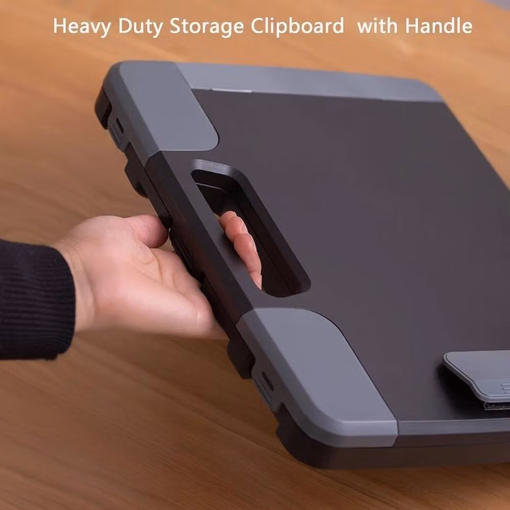 FLAVORA A4 Plastic Storage Clipboard and Legal Paper Folder in Black – 4