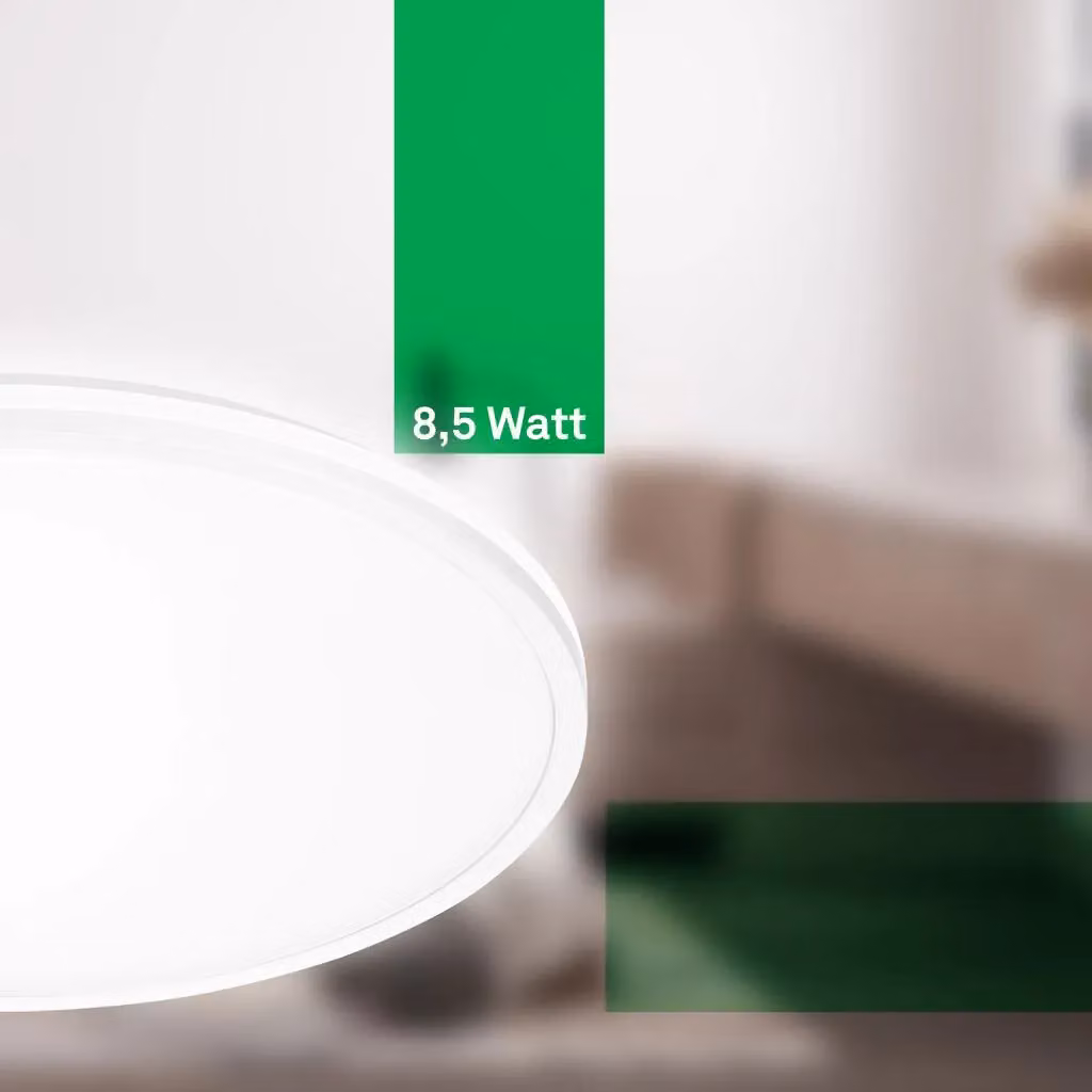 Briloner Modern LED Ceiling Panel Light, White, W/D/H: 33.5 x 33.5 x 6 cm – 3