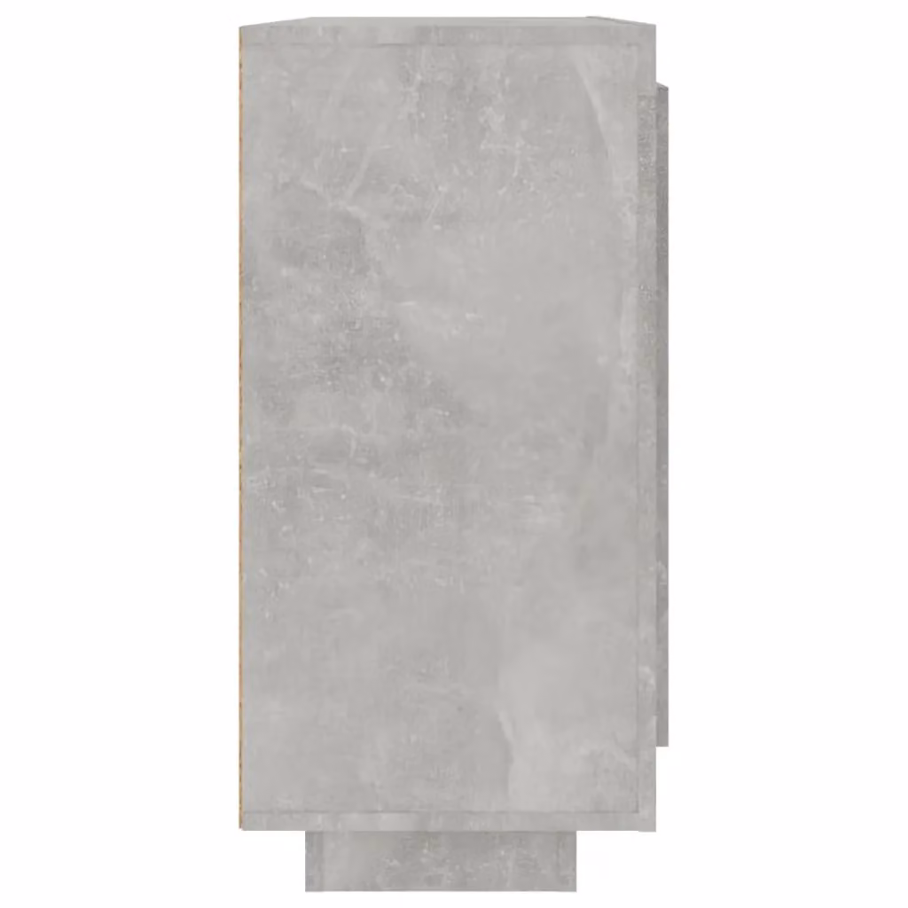 Berkfield Home Modern Sideboard in Concrete Grey, W/D/H: 92 x 35 x 75 cm – 2