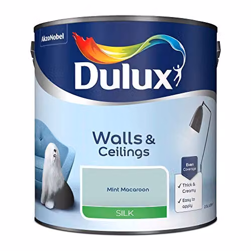 Dulux Silk Emulsion Paint for Walls and Ceilings, Green, 2.5 l – 2