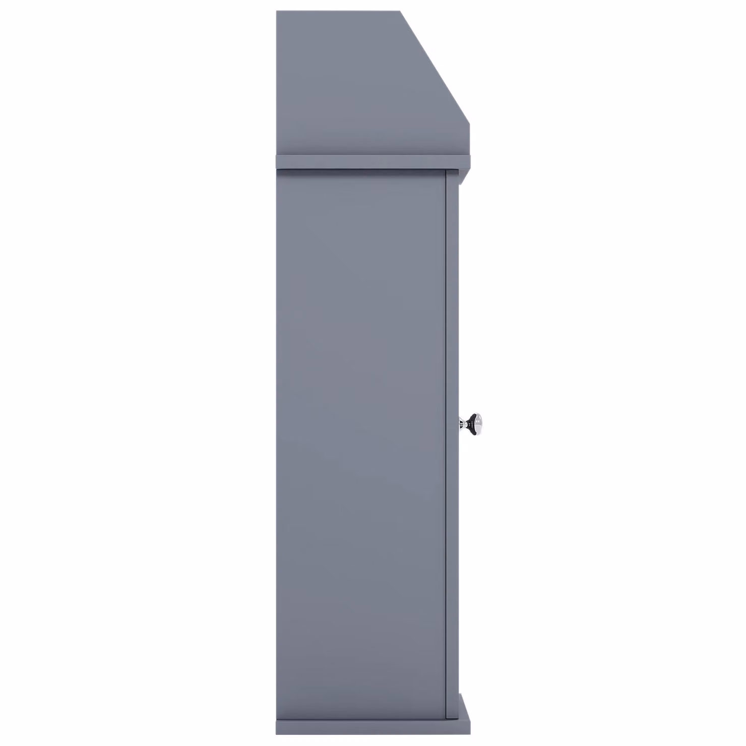 Bath Vida Freestanding Toilet Roll Holder and Cupboard Bathroom Storage, Grey, H 68 x W 21 x D 18 cm – 4