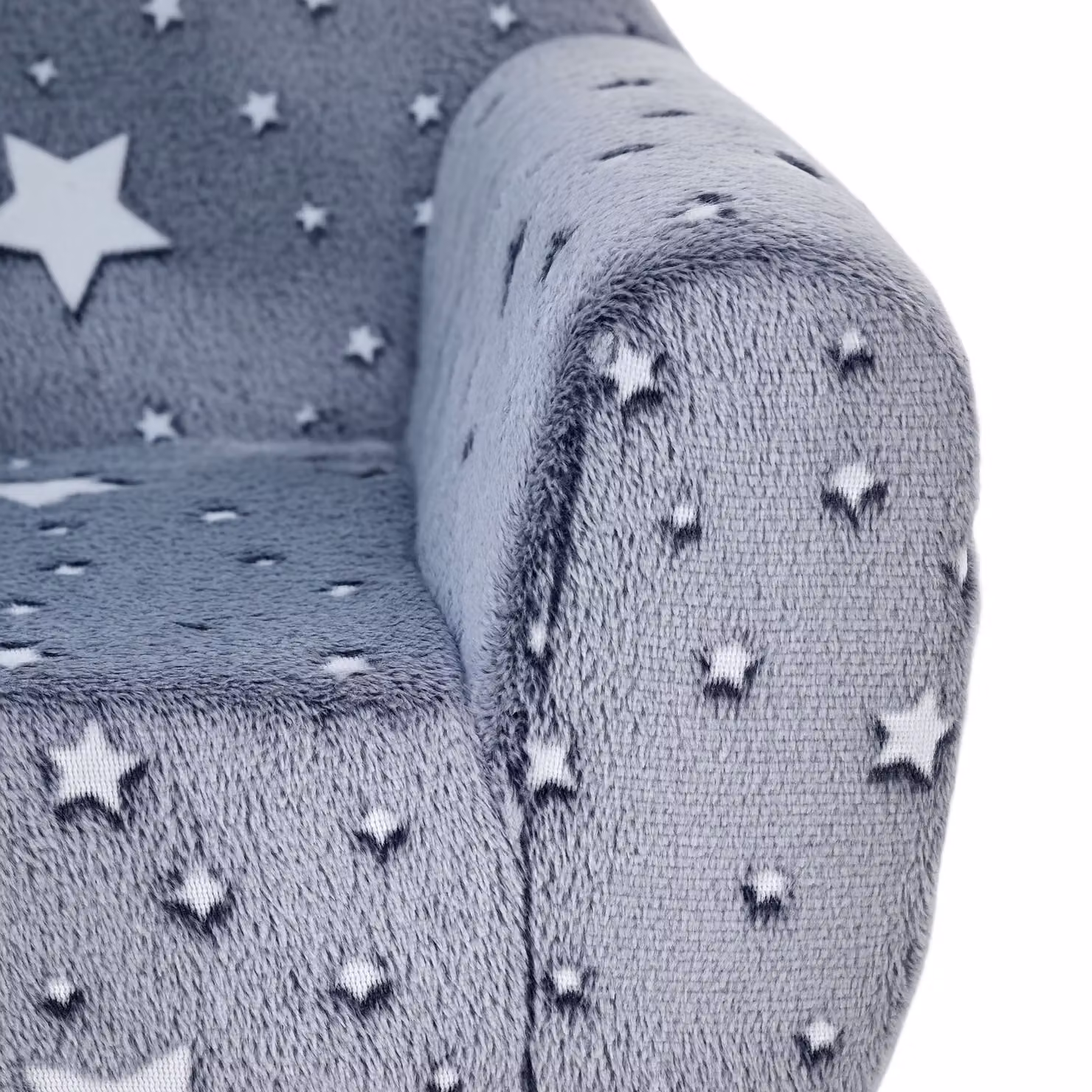 AIYAPLAY Kids Armchair in Grey with Star Design and Glow in the Dark Feature – 5