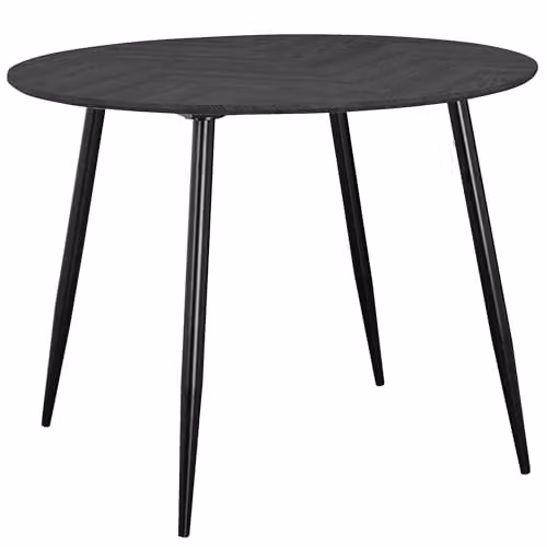 Dorel Home Furnishings Monza Square Dining Table in Greyoak and Black, W/D/H: 100 x 100 x 76 cm – 1