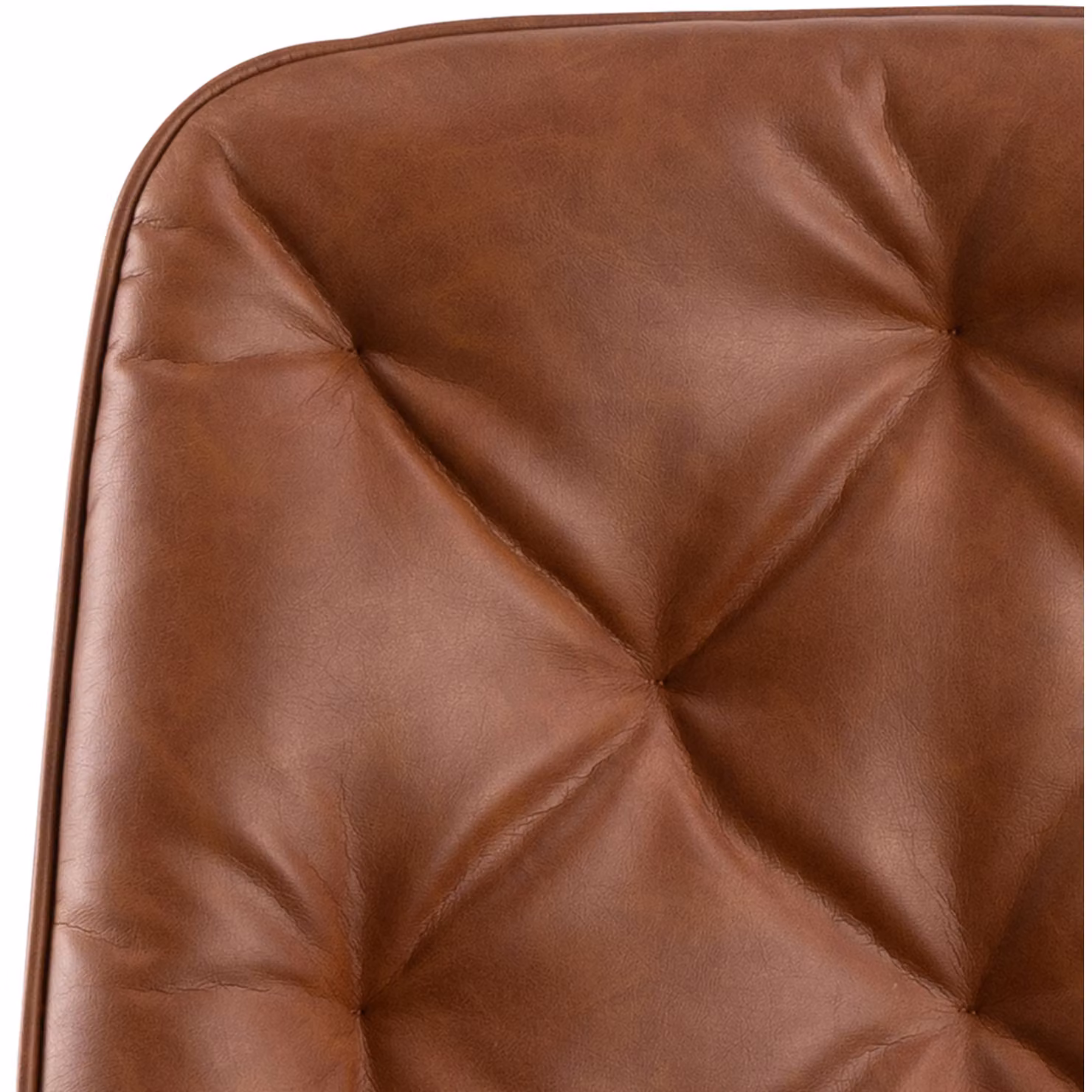 Furniture To Go Erik Gas Lift Swivel Task Chair in Brandy Brown Synthetic Leather – 2