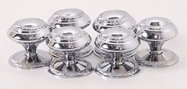 Golden Grace Chrome Cabinet Knob in Silver