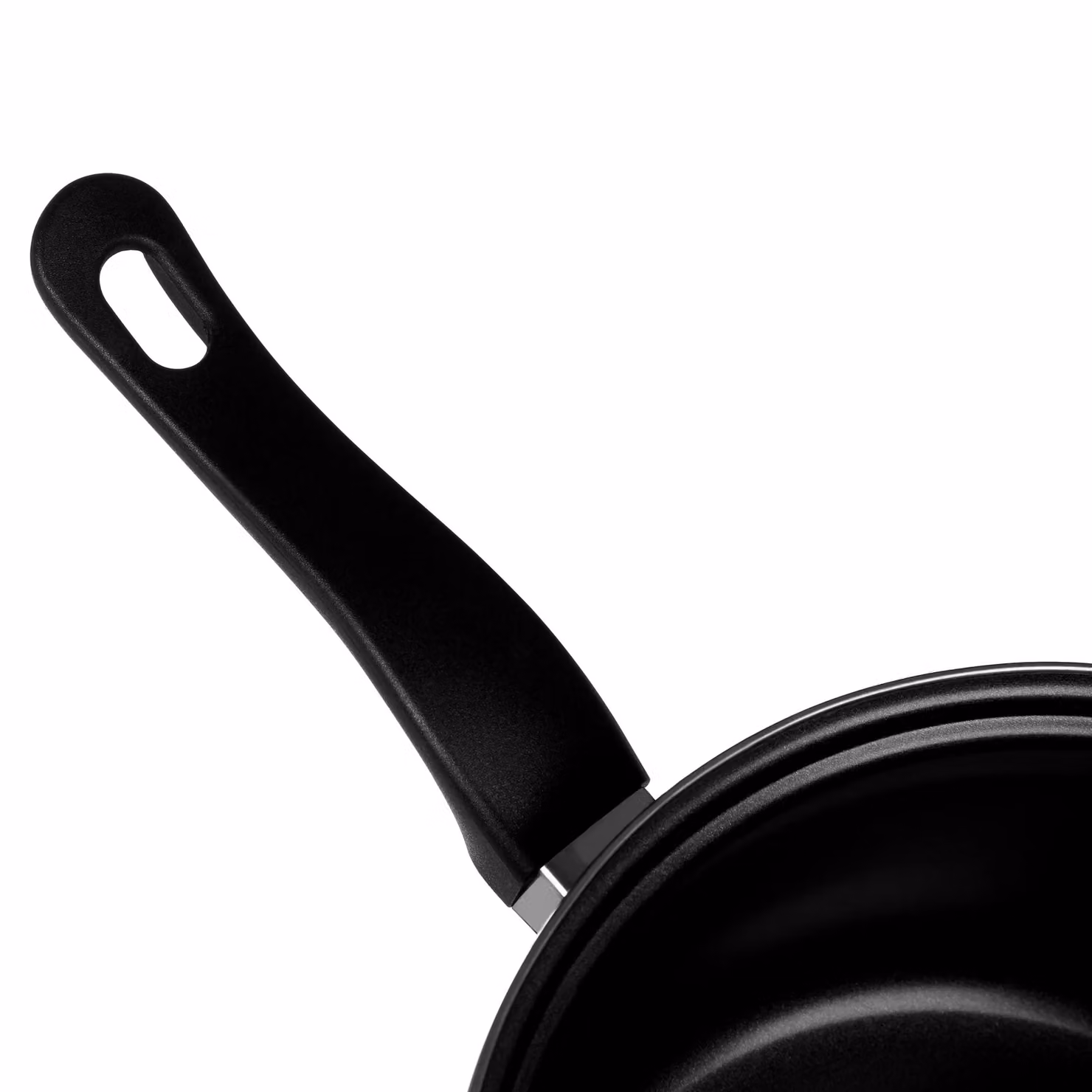 Orsina 3-Piece Black Non-Stick Aluminium Belly Pan Set with Tempered Glass Lids – 3