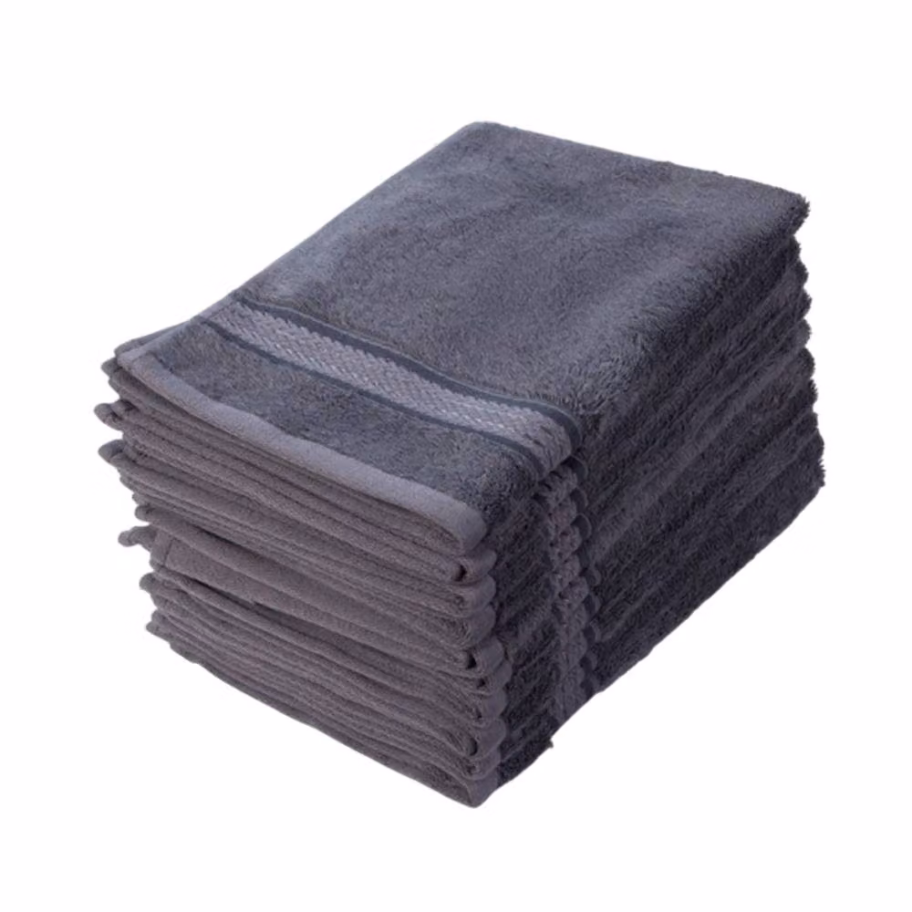 ARTG Fluffy Bamboo and Cotton Terry Guest Towel in Dark Grey, W: 40 cm, H: 60 cm – 2