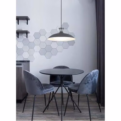 Globo Lighting Rocha Dome LED Pendant Lamp in Grey, Height: 150 cm – 3