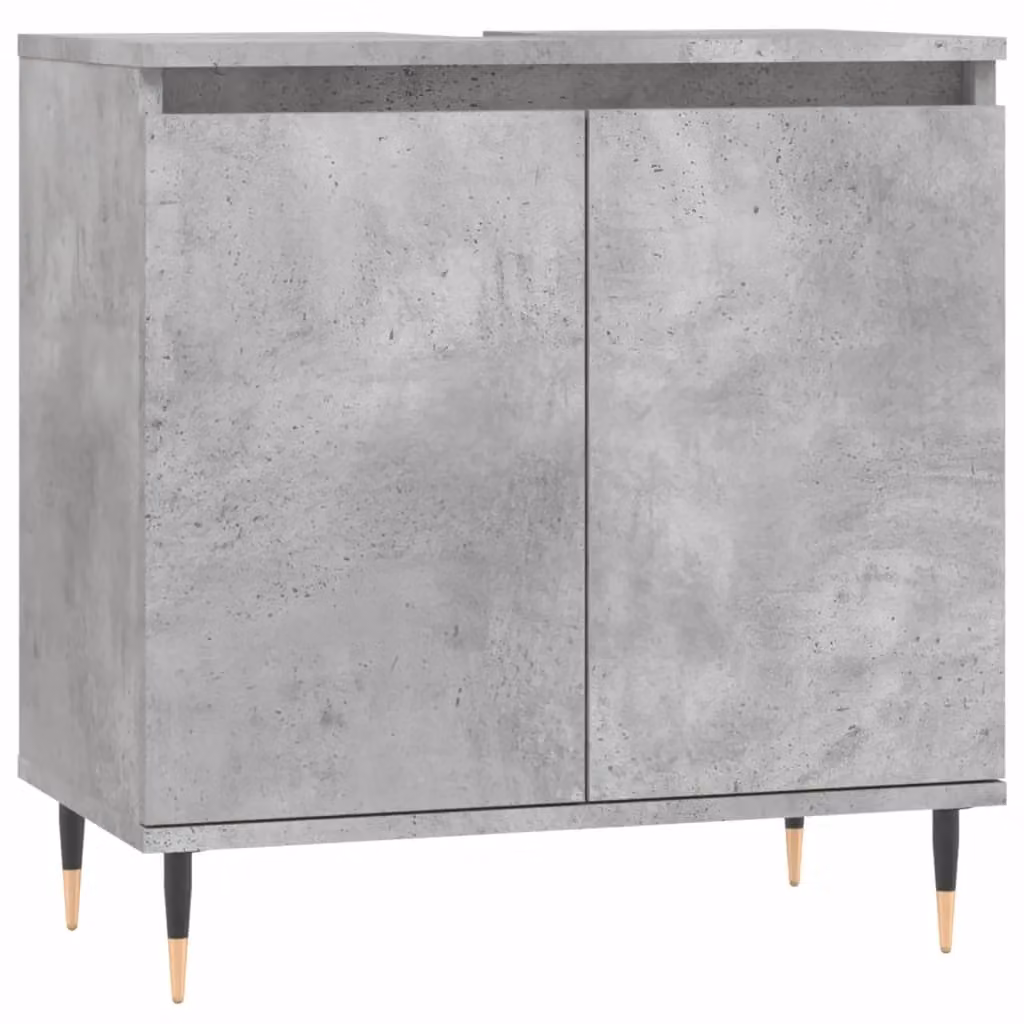 Berkfield Home Industrial Bathroom Cabinet in Grey, W/D/H: 58 x 33 x 60 cm – 2