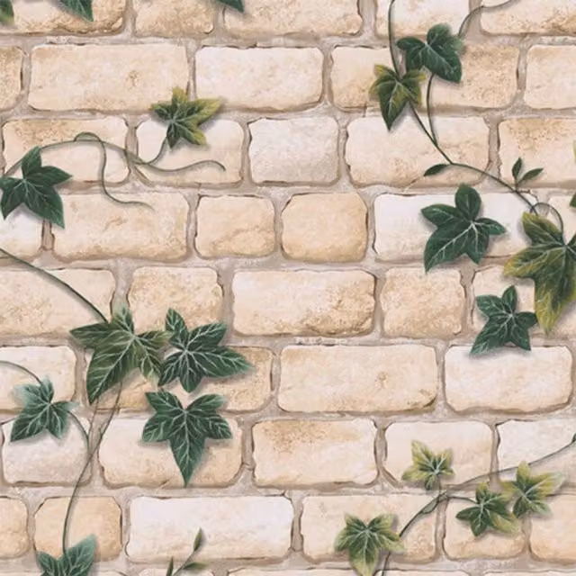 A.S. Création Dro Brick Abstract Wallpaper in White and Beige