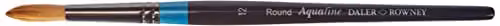 Daler-Rowney Aquafine Round Watercolour Brush with Soft Synthetic Hair and Short Handle, Size 12, Multicolour