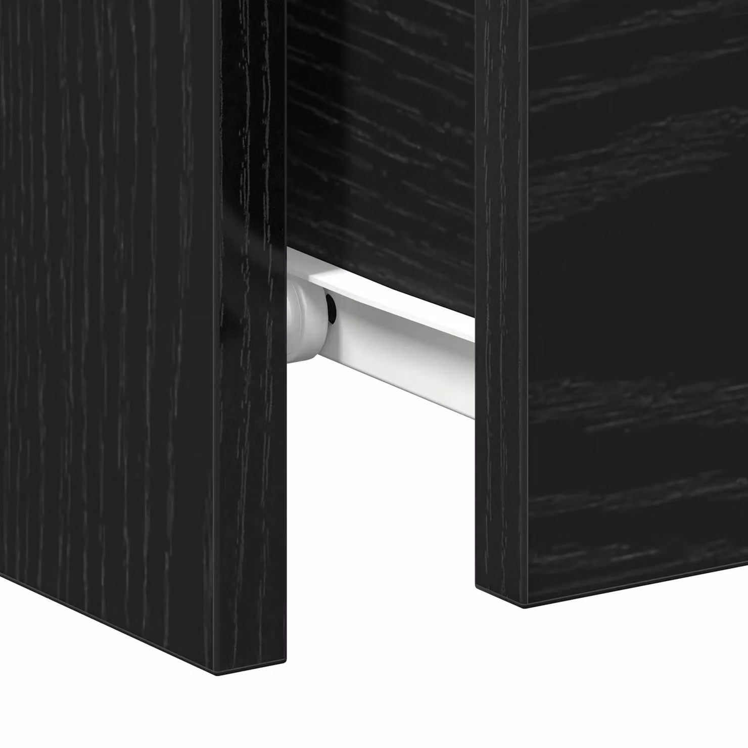 Berkfield Home Black Oak Bedside Cabinet with Drawers W/D/H: 30 x 30 x 40 cm – 5