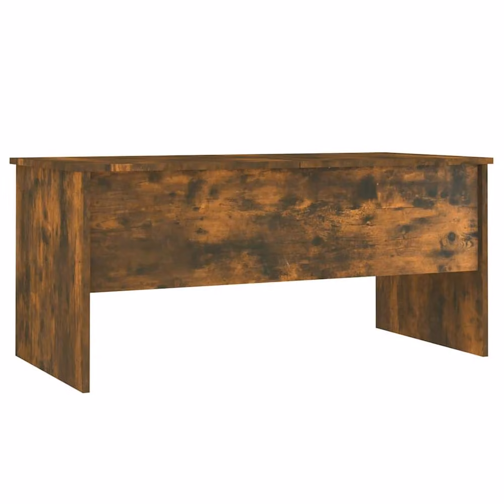 Berkfield Home Modern Smoked Oak Coffee Table in Brown with Lift Mechanism, W: 102 cm, D: 50.5 cm, H: 46.5 cm – 4