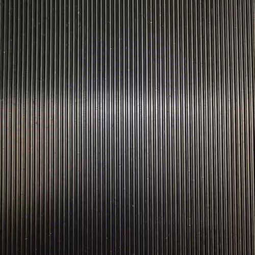 Ark Mat Fine Ribbed Black Rubber Roll Flooring Matting W: 200 cm, L: 600 cm – 2