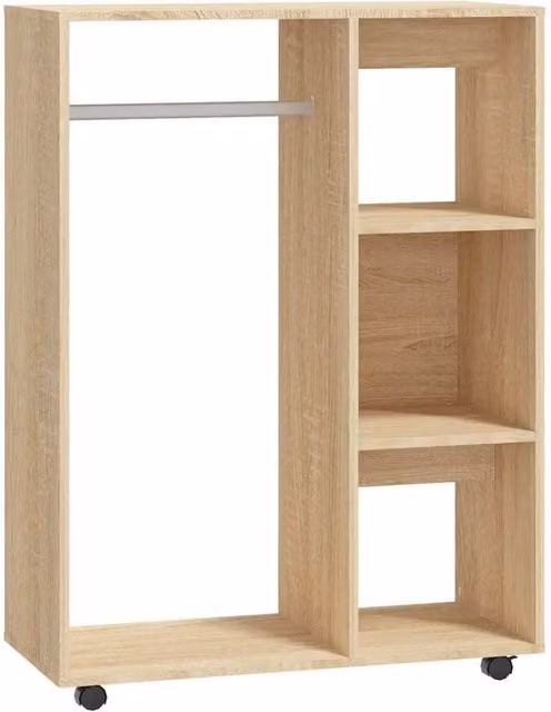 Berkfield Home Sonoma Oak Wardrobe in Brown, W/D/H: 80 x 40 x 110 cm