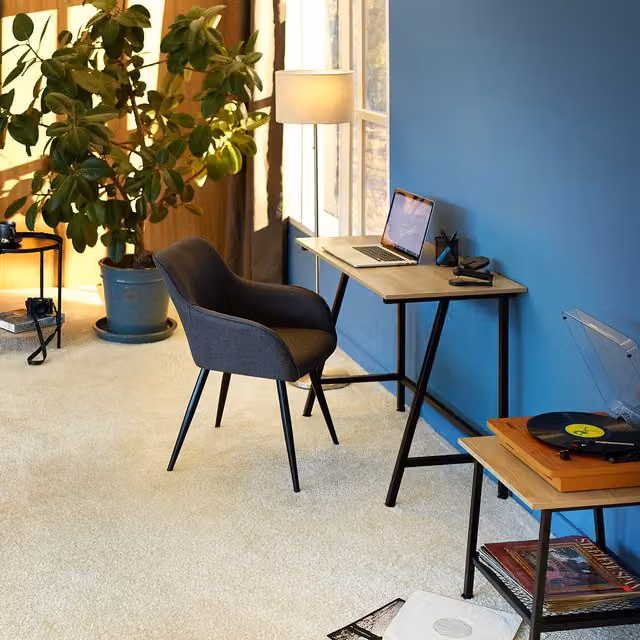 tectake Newton Industrial Computer Desk in Oak Sonoma and Black/Brown