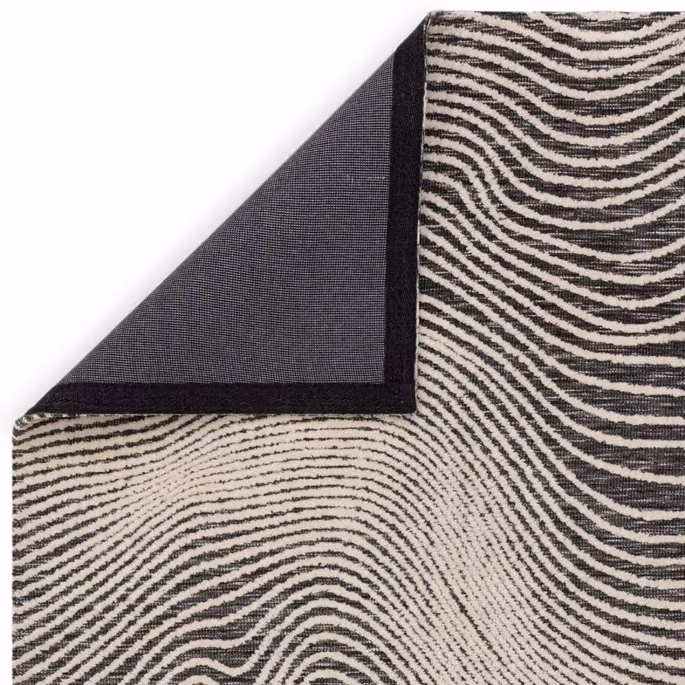 The Rug Shop UK Black Modern Abstract Easy to Clean Area Rug, W: 160 cm, L: 230 cm – 4