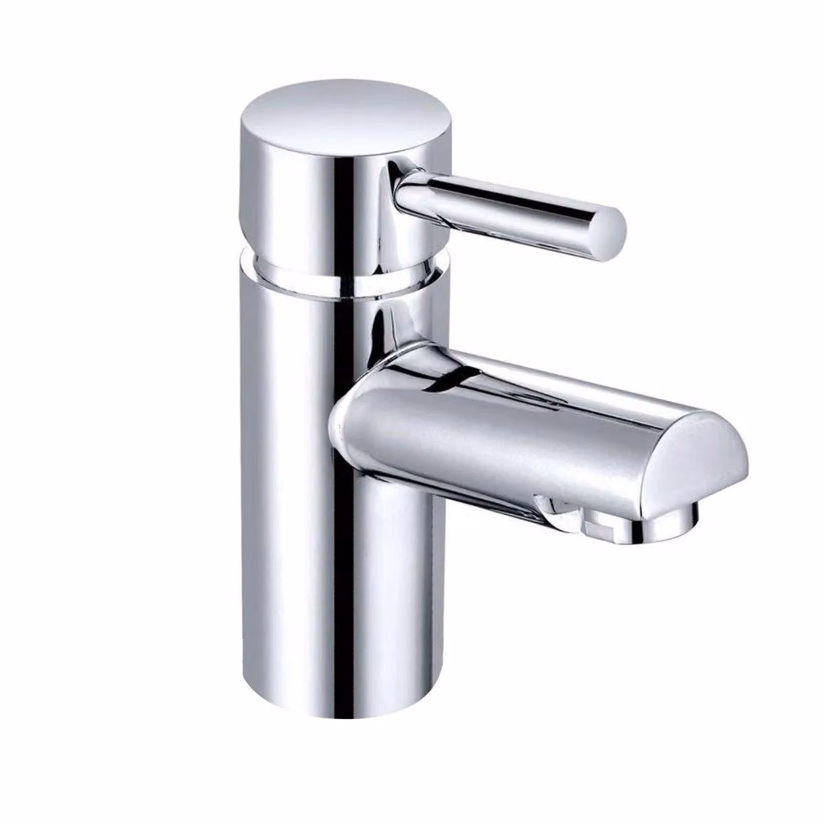 Nes Home Contemporary Single Lever Basin Mixer Tap and Waste in Chrome Silver – 2