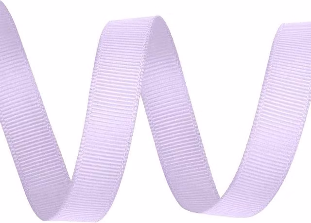 Neel Blue Grosgrain Polyester Ribbon in Lavender, 15 mm x 10 m
