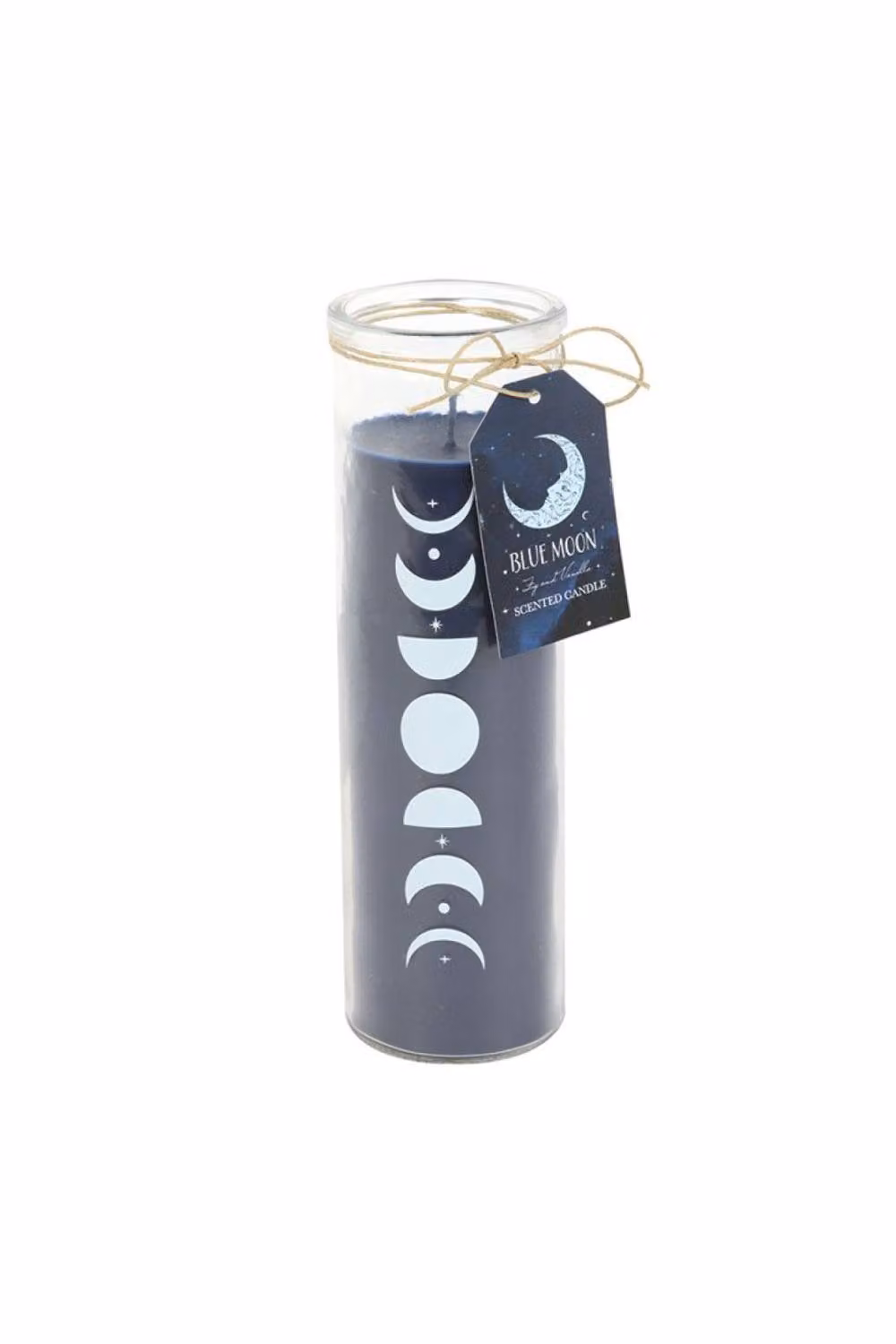 KDMD Blue Moon Phase Fig and Vanilla Scented Glass Candle with 55 Hour Burn Time – 2
