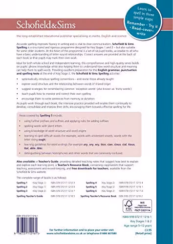 Schofield & Sims Spelling Study and Practice Year 5 Ages 9-10 Multicolour – 2
