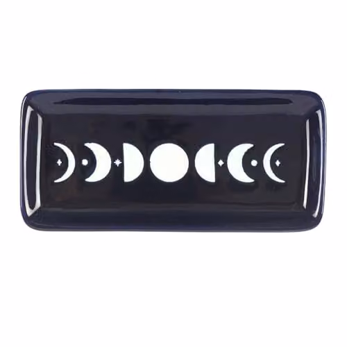 Something Different Wholesale Blue Moon Phase Ceramic Trinket Dish